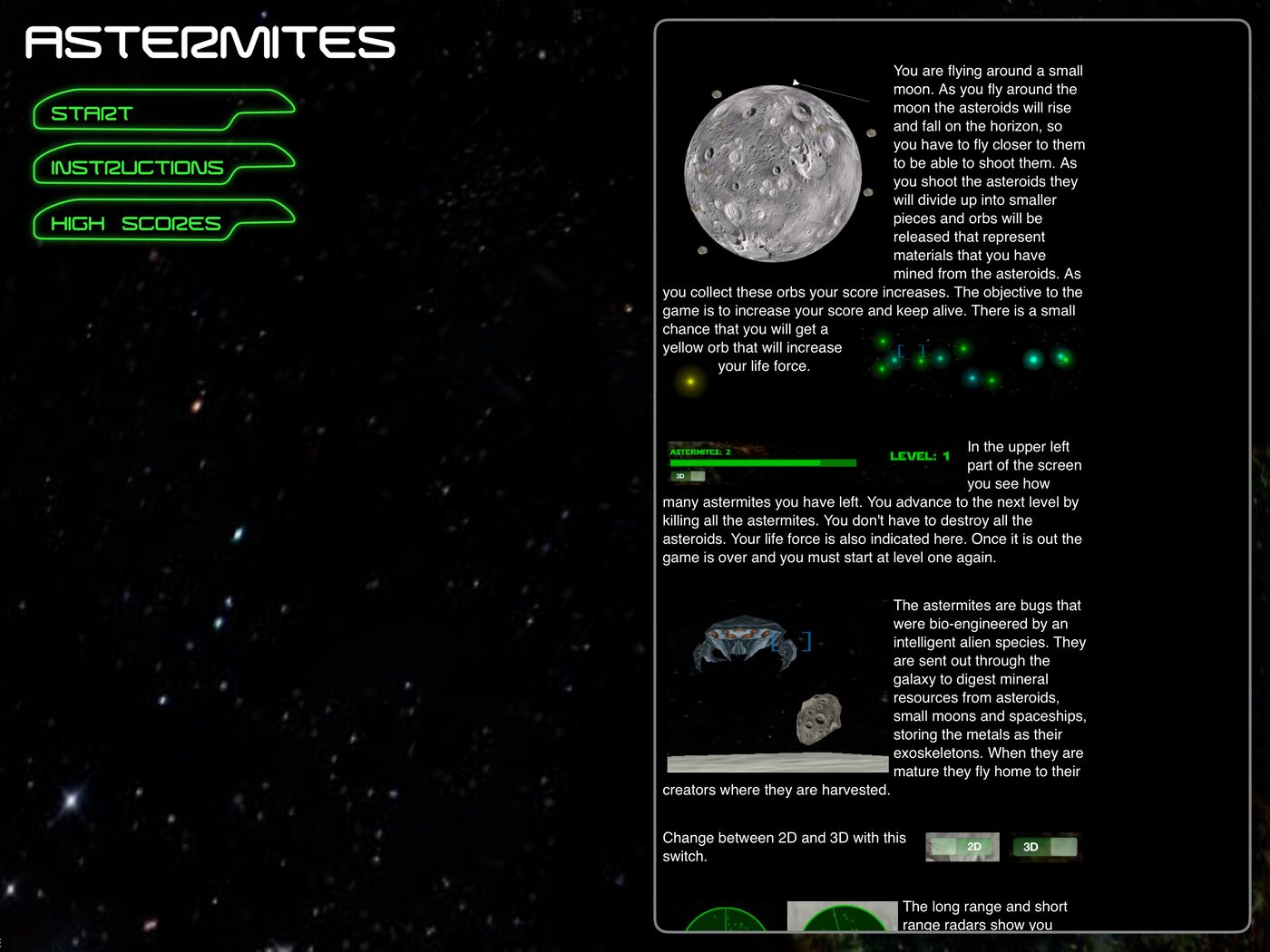 Title screen on iPad